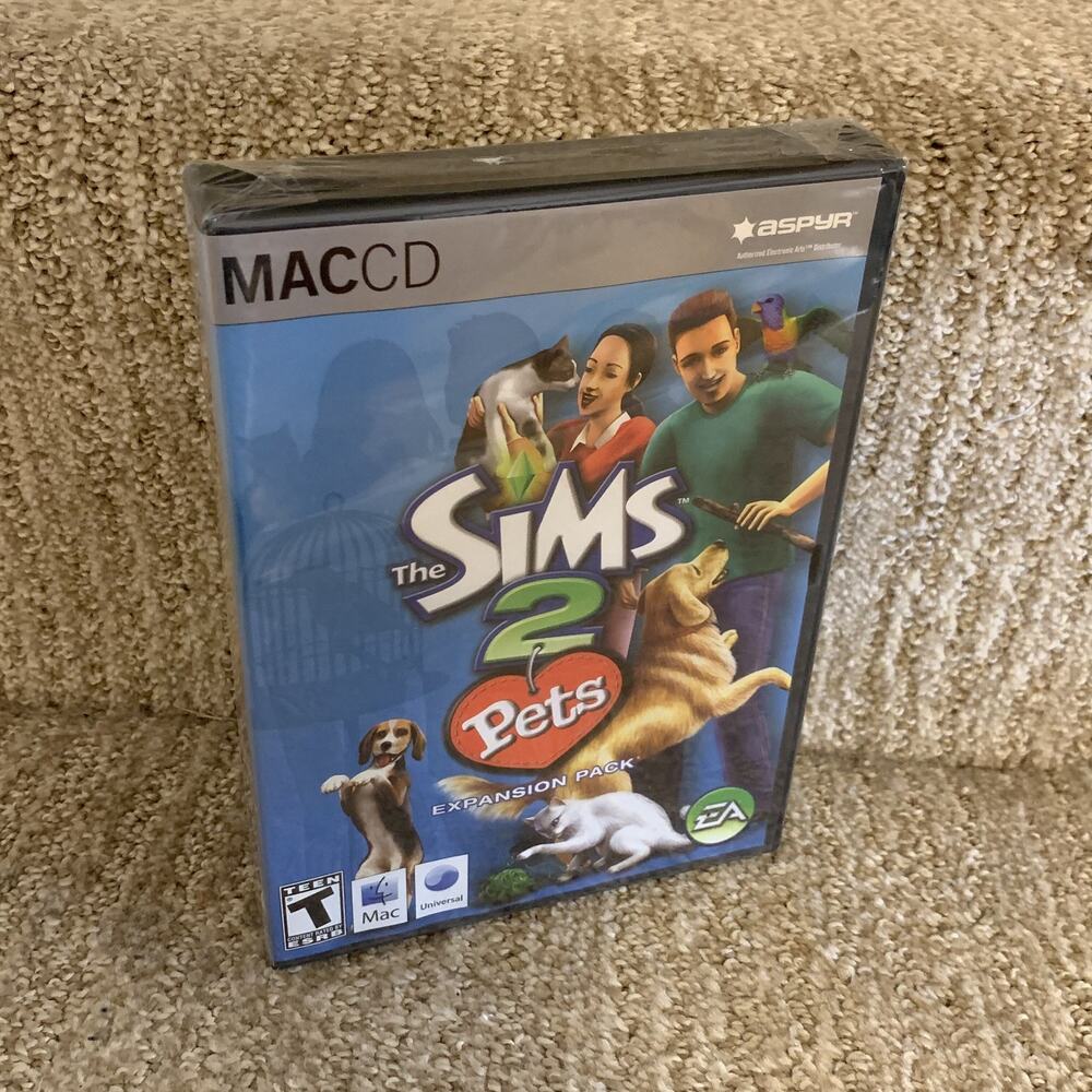 The Sims 2 Pets Expansion Pack Mac CD Apple Game Computer Video Game Brand New